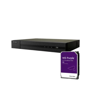 NVR IP 4 canales Hikvision 4MP con PoE+