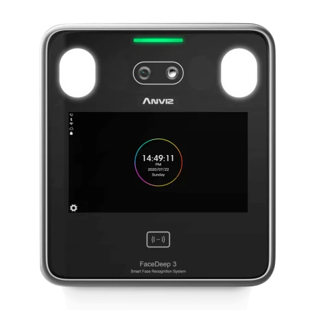 control acceso presencia facial anviz wifi profesional