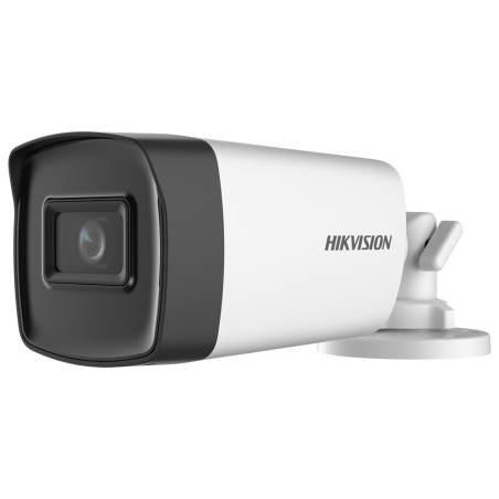 Cámara Bullet 4en1 Hikvision CCTV 5M exterior luz híbrida 80m
