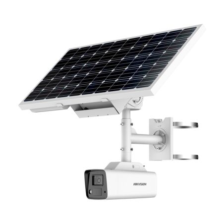 Cámara IP Solar Bullet 4G ColorVu con panel fotovoltaico y baterías de litio 8.4 Ah