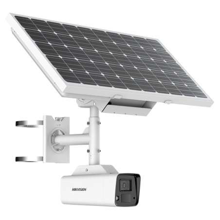 Cámara IP Solar Bullet 4G ColorVu con panel fotovoltaico y baterías de litio 8.4 Ah