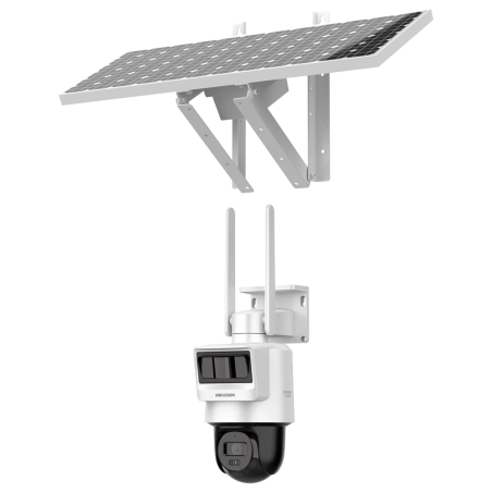 Cámara IP domo PT Solar 4G con panel fotovoltaico
