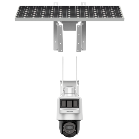 Cámara IP domo PT Solar 4G con panel fotovoltaico