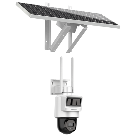 Cámara IP domo PT Solar 4G con panel fotovoltaico