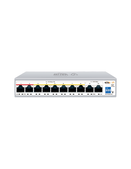 Switch PoE gestionado 8 puertos Wi-Tek nube CCTV profesional