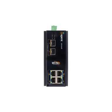 Switch PoE Gigabit 4 puertos Wi-Tek industrial...