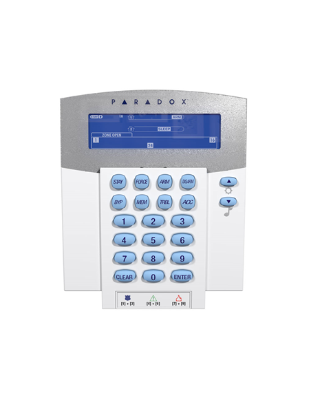 Teclado LCD alarma inalámbrico Paradox con teclado control alarma 32 zonas