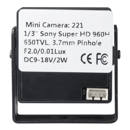 Minicámara vigilancia cableada seguridad con mini cámara pinhole