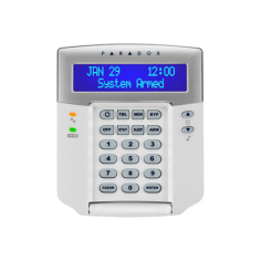 Teclado LCD alarma seguridad Paradox con control sistema