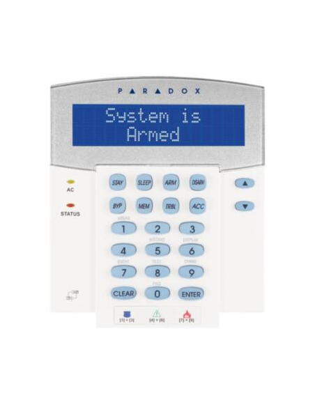 Teclado LCD control acceso Paradox con lector proximidad y teclado seguridad
