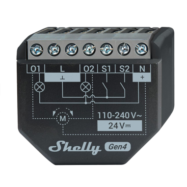 Relé Shelly 2PM Gen4