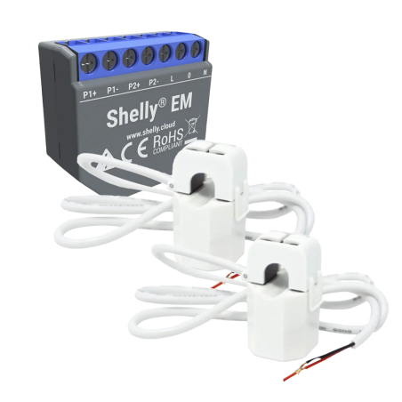 Shelly EM + 2 x 50A