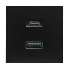 Shelly USB charger for Wall Display Stand Black