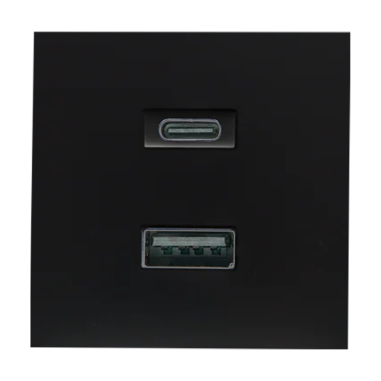 Shelly USB charger for Wall Display Stand Black
