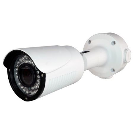 Cámara Bullet 4 en 1 (HDCVI/HDTVI/AHD/CVBS)  1080p Full HD exterior, lente varifocal 2.8~12mm y visión nocturna 35m