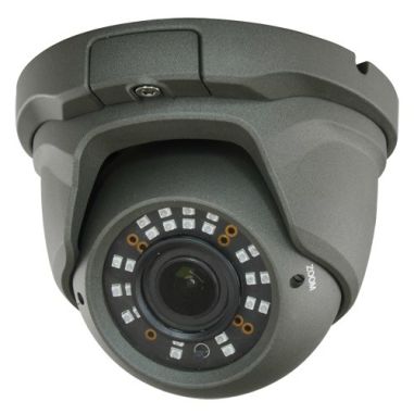 Cámara Domo 4 en 1 (HDCVI/HDTVI/AHD/CVBS)  1080p Full HD, exterior, óptica varifocal 2.8 ~ 12mm, visión nocturna 30m