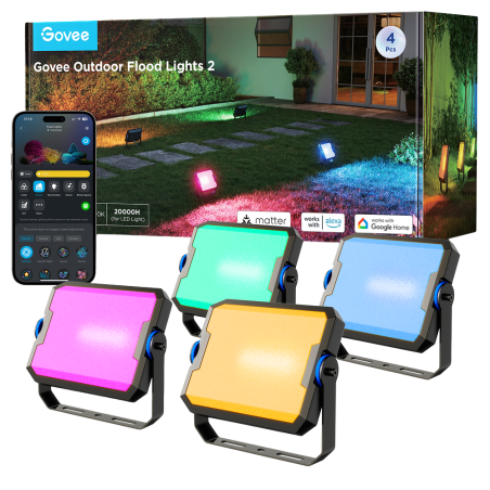 Govee pack 4 reflectores LED