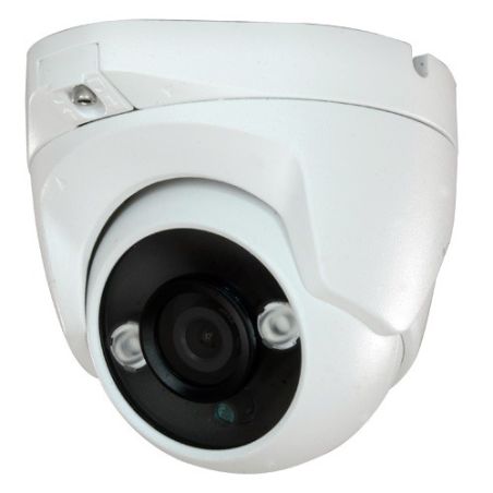 Camara domo 4 en 1(HDCI/HDTVI/AHD/CVBS) 4mpx exterior, optica fija 3.6mm y visión nocturna 30m.