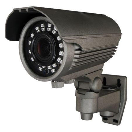 Cámara Bullet 4 en 1 (HDCVI/HDTVI/AHD/CVBS)  720p  HD exterior, lente varifocal 2.8~12mm y visión nocturna 40m.