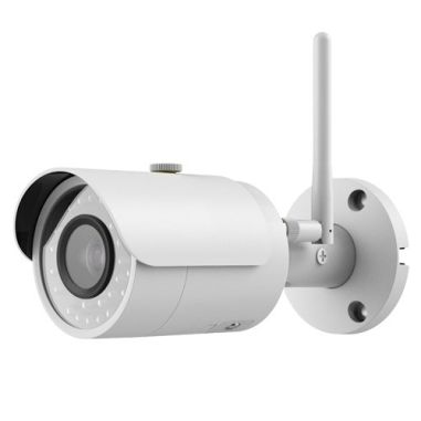 Cámara IP Wifi Bullet, resolución 3Mpx, ONVIF, PoE, óptica fija de 2.8mm, visión nocturna 20m, exterior.