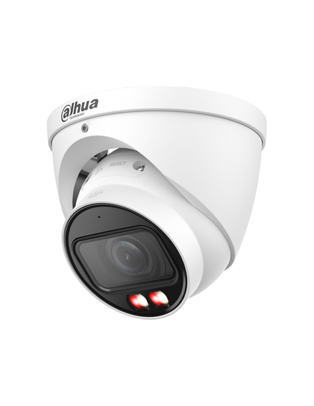 Domo IP 2MP exterior con Smart Dual Light y micrófono