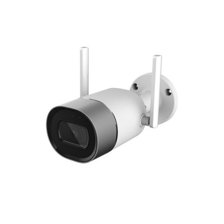 Cámara IP Bullet, resolución 2Mpx, ONVIF, PoE, óptica fija de 2.8mm, visión nocturna 30m, exterior.