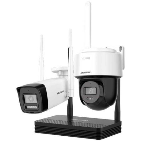 Kit Videovigilancia WiFi Hikvision con NVR 4CH, Cámara Bullet y PT 4MP