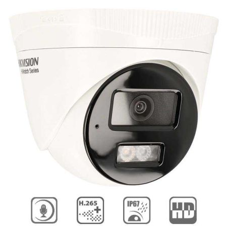 Kit 2 cámaras IP PoE Hikvision 8MP domo con NVR