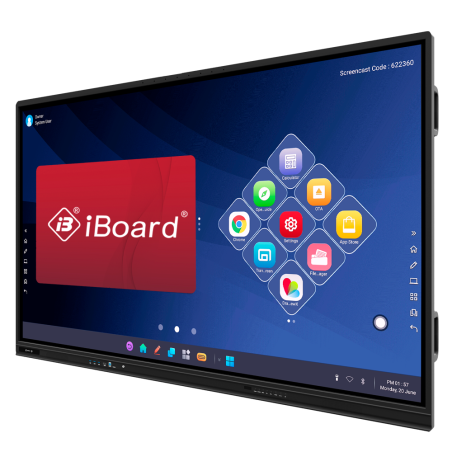 Pantalla interactiva 4K profesional IBOARD 75 pulgadas Android 14