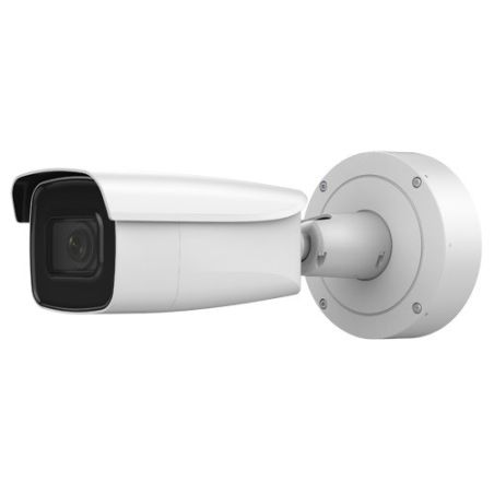 Cámara IP Bullet, resolución 8Mpx, ONVIF, PoE, varifocal motorizada, visión nocturna 50m, exterior.
