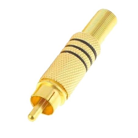 Conector RCA macho para soldar.