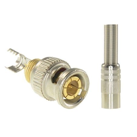 Conector BNC macho para soldar.