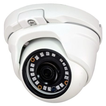 Cámara Domo 4 en 1 (HDCVI/HDTVI/AHD/CVBS)  1080p Full HD exterior, optica fija 3.6mm, gran angular y visión nocturna 20m