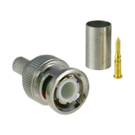 Conector  BNC para crimpar Compatible con Microcoaxial