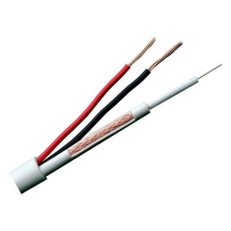 Cable Combinado Micro RG59 + alimentación Rollo de 300 metros