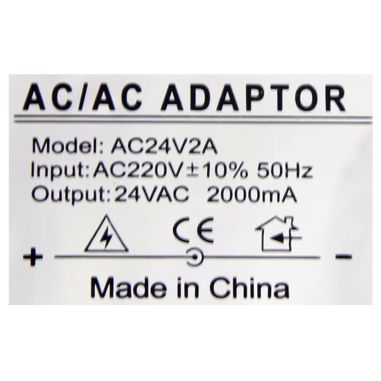 Transformador AC/AC  Entrada AC 220 V Salida AC 24 V 2 A