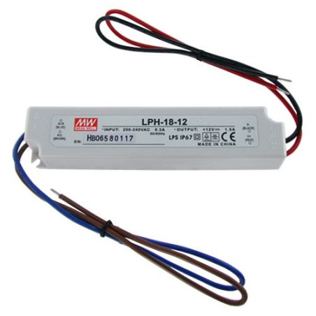 Alimentador resistente al agua 12 V / 1.500 mA