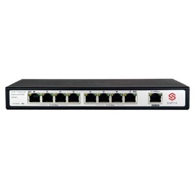 Switch PoE 8 puertos PoE + 1 Uplink RJ45