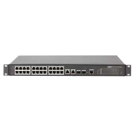 Switch de 24 puertos poe+4 10/100 Base-T PoE + 1 puerto 10/100/1000 Base-T + 1 puerto 1000 Base-X