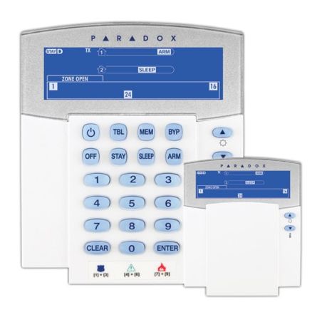 Teclado con pantalla LCD de iconos vía radio bidireccional