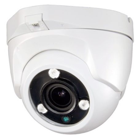Cámara Domo 4 en 1 (HDCVI/HDTVI/AHD/CVBS)  1080p Full HD, exterior, lente motorizada 2.8 ~ 12mm, visión nocturna 40m, audio