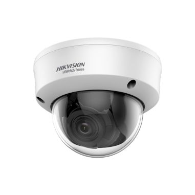 Domo 4 en 1 de HIKVISION con iluminación Smart IR de 40 m, antivandálico para exterior.  1MP. Óptica varifocal de 2,8~12
