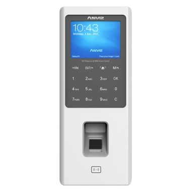 Control de presencia biométrico 3000 grabaciones / 100000 registros TCP/IP, RS485, miniUSB, Controladora integrada