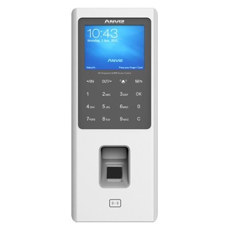 Control de presencia biométrico 3000 grabaciones / 100000 registros TCP/IP, RS485, miniUSB, Controladora integrada
