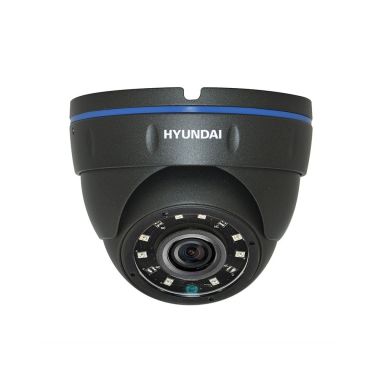 Cámara Domo 4 en 1 (HDCVI/HDTVI/AHD/CVBS)  1080p Full HD exterior, optica fija 3.6mm y visión nocturna 20m, negra