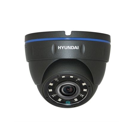 Cámara Domo 4 en 1 (HDCVI/HDTVI/AHD/CVBS)  1080p Full HD exterior, optica fija 3.6mm y visión nocturna 20m, negra