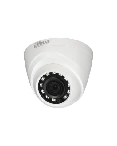 Minidomo Dahua, resolución HD 720p 1M, óptica fija 2,8mm, para interior, Alcance LEDs IR 20m.