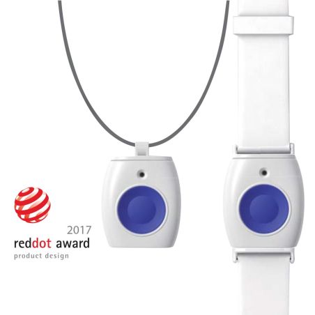 Colgante/Pulsera con pulsador de alarma de pánico y de emergencia de VESTA by Climax