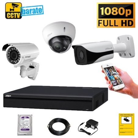 CONFIGURA TU KIT DE VIDEOVIGILANCIA FULL-HD (2MPX)