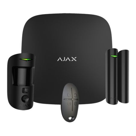 Kit de alarma profesional Ajax Grado 2 Inalámbrico Ethernet y dual SIM GPRS